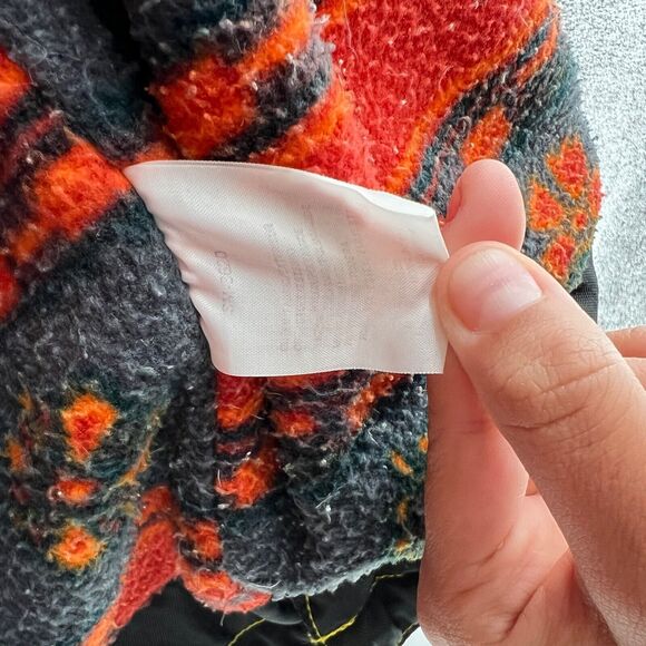 Descente Vintage Yellow Aztec Print Fleece Lined Men's Ski Jacket Sz. 3 - Picture 6 of 7